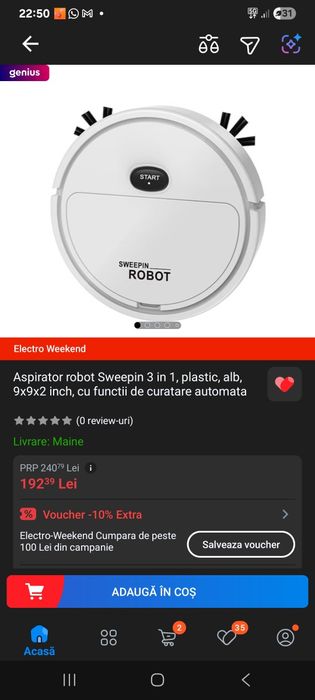 Aspirator robot 3 in 1