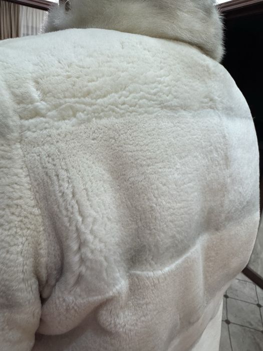 Шуба бобер+ворот норка