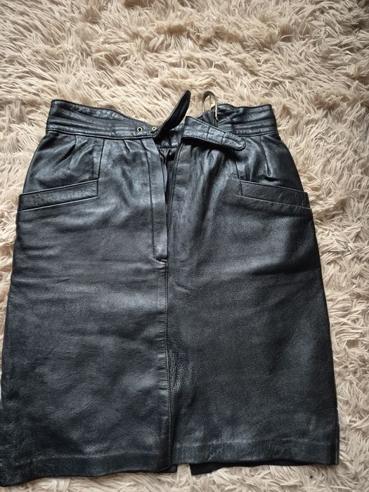 Дамски поли естествена кожа