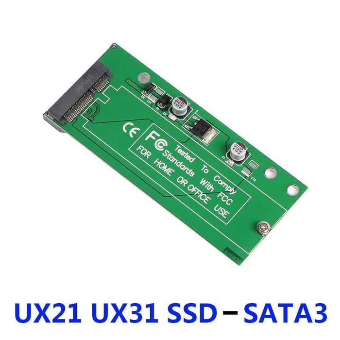 Adaptor convertor SSD mSATA 12+6 pini la SATA Asus Zenbook UX31 UX21