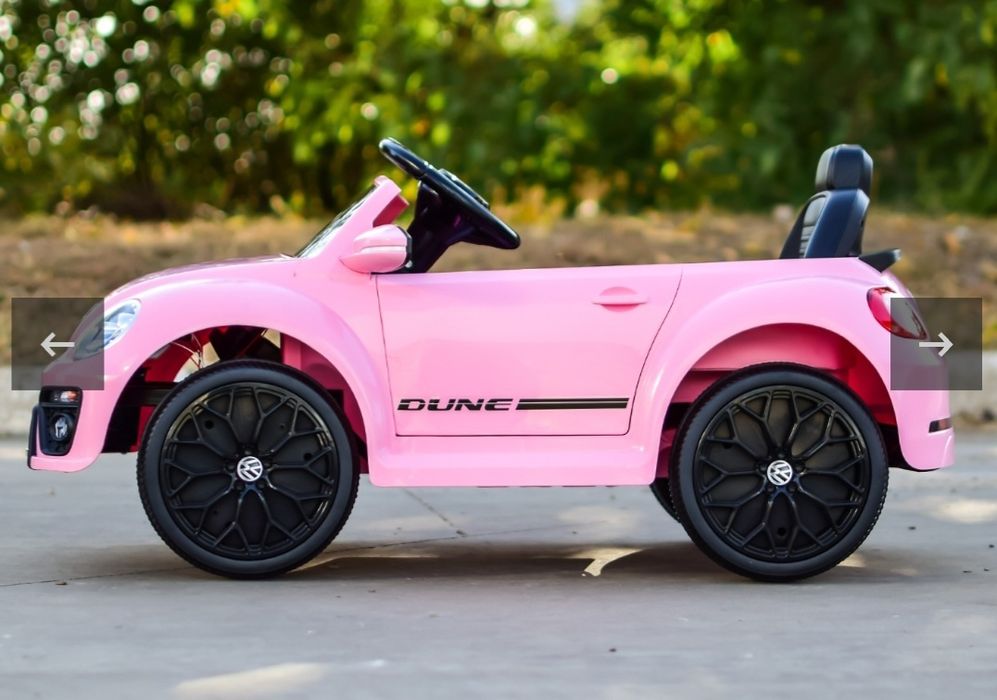 Masinuta electrica VW Beetle Dune  12V, roz,USB,RADIO si Bluetooth