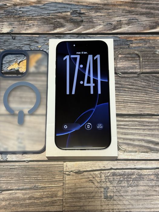 iPhone 16 Pro Max Black Titanium - ca Nou, 99% Baterie, Fact+Garantie