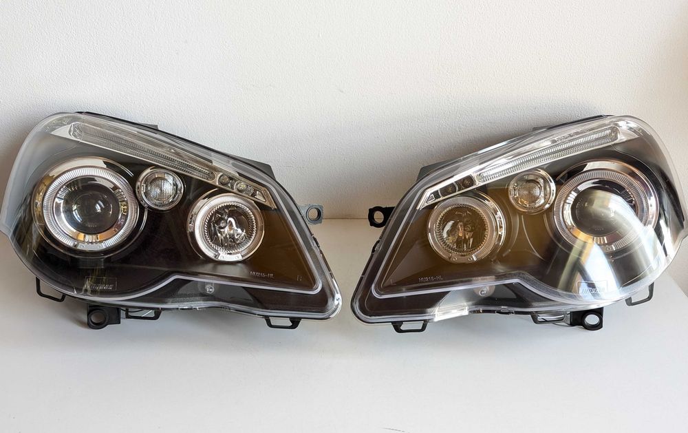 Фарове ПОЛО 9Н3 ЛЕД Ейнджъл Нови Тунинг VW POLO 9N3 GTI LED