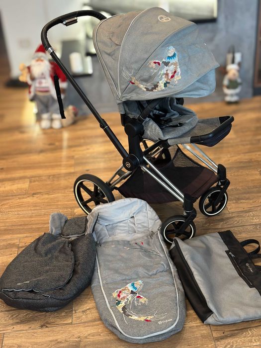 Cybex Priam Fashion Lux Koi количка + 2зимни чувала + чанта за количка