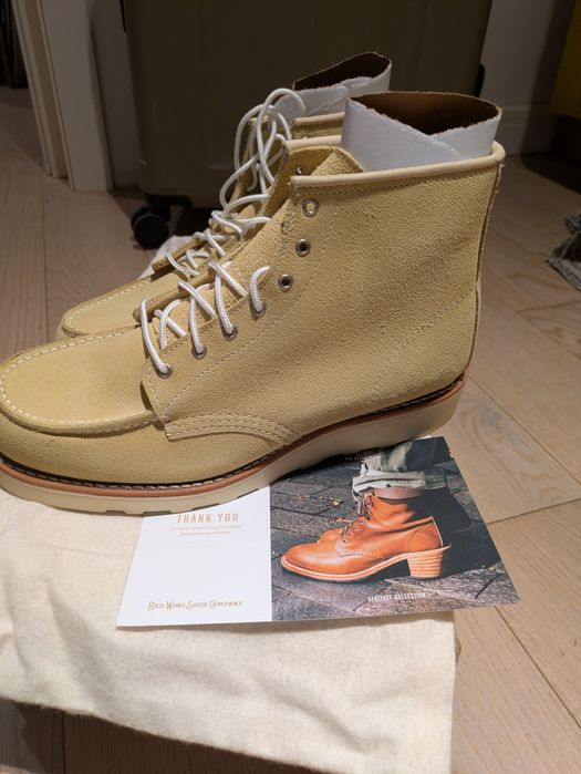 Ghete de dama Red Wing, nr. 41.5 - Cream Abilene Leather