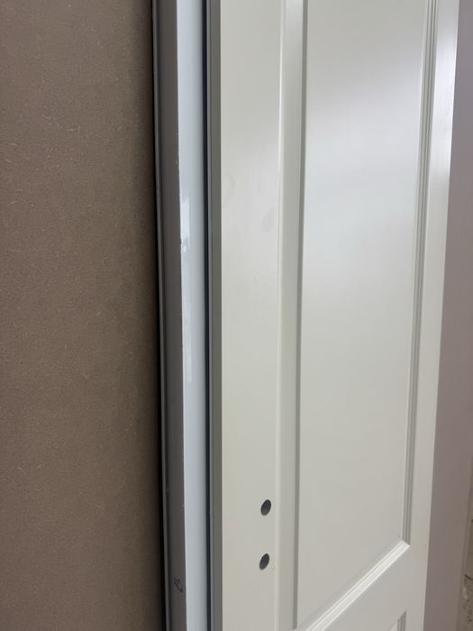 Алуминиева врата с мдф облицовка Нова