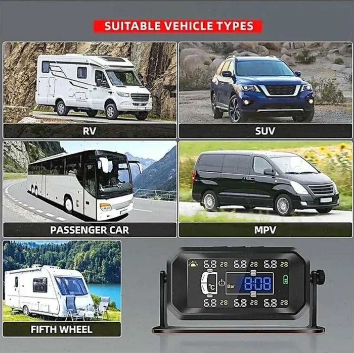 Система контроля давления в шинах TPMS для грузовиков, до 8бар