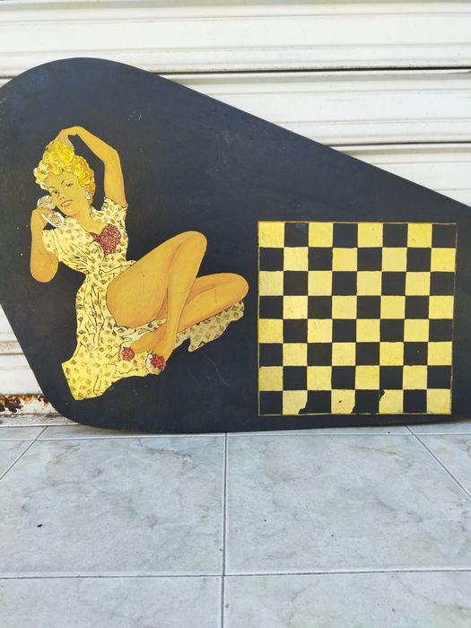 Стар плот дъска за шахмат