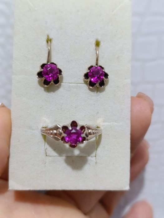 Советский набор, серебро 875 пробы