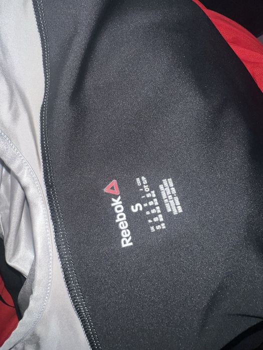 Body Reebok S de mișcare, dans, balet argintiu cu negru Dance Leotard