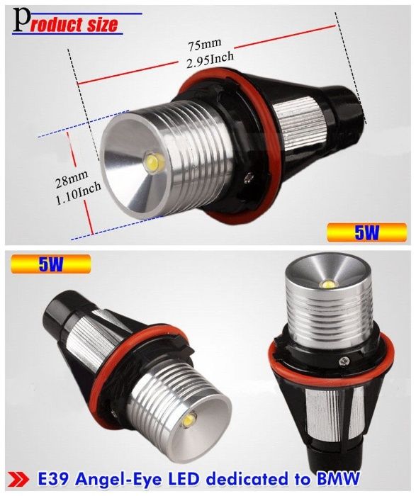 Диоди за оригинални ангелски очи за BMW Е39 Е53 Е60 Е65 Е87