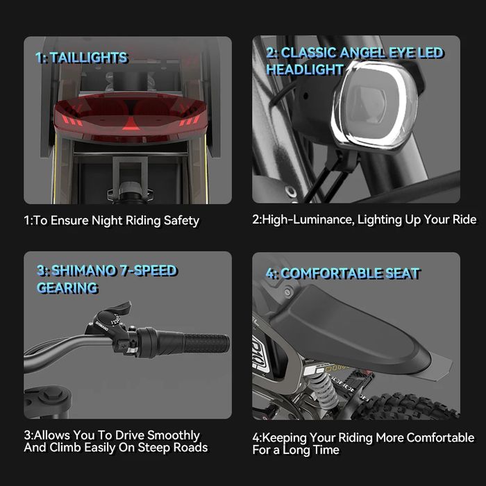 НОВО!!! Електрически OFF Road Велосипед Coswheel R19 6000W 72V/40Ah