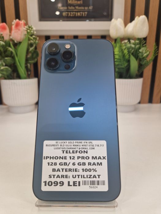 Iphone 12 Pro Max 128GB / 6GB RAM 100% Baterie Garantie! #56824