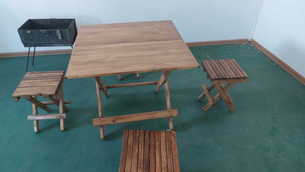 Стол трансформер со стульями+ мангнал чемодан