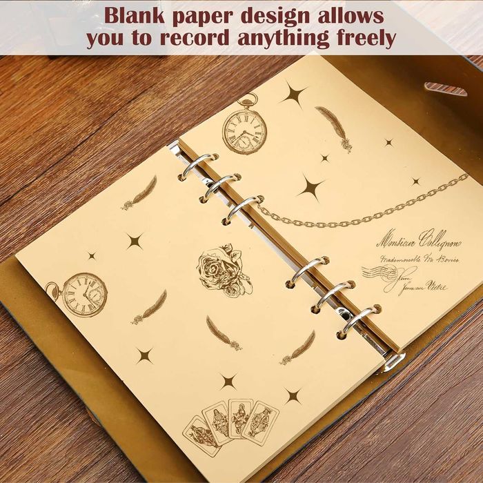 Agenda in stil nautic A6 150 pagini spiralate ancora + busola albastru