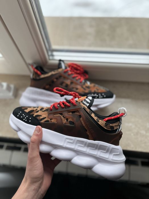 Versace chain reaction leopard