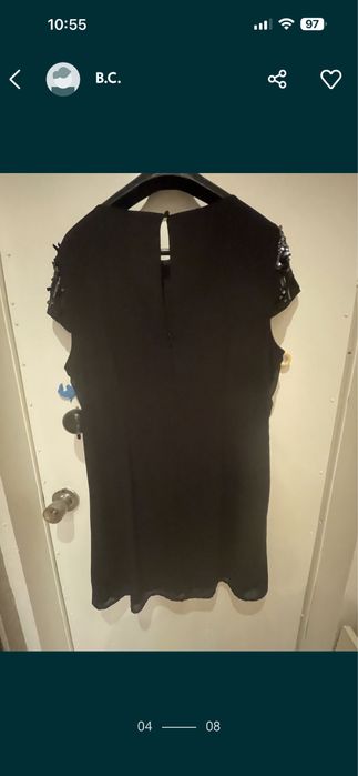 Коктейлна рокля/ефирна цветна /черна коктейлна рокля с връзка на г