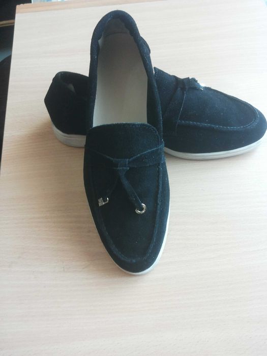 Лоферы в стиле Loro Piana Summer Walk — Натуральная замша, р.38