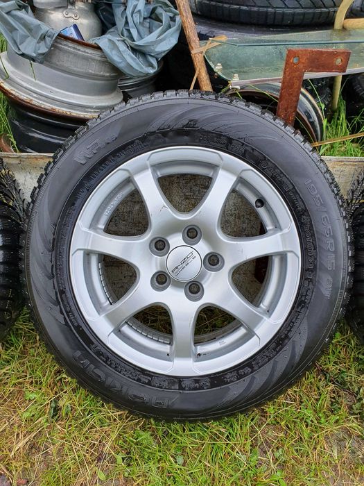 Лети джанти 15цола 5х112 Зимни гуми 195/65/15