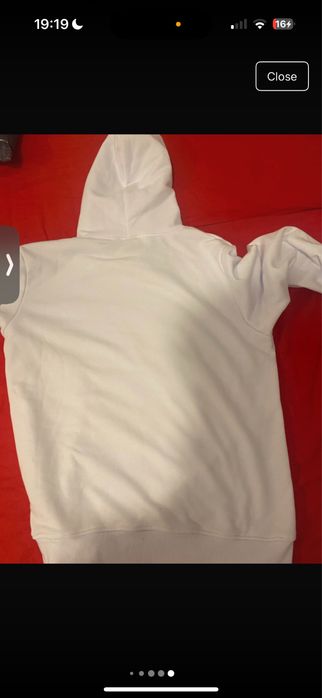 Hanorac spider alb cu pietricele