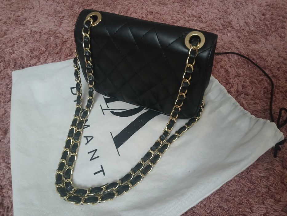 Poșetă piele naturală Diamanti