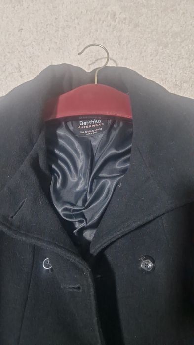 Palton negru s de la hm