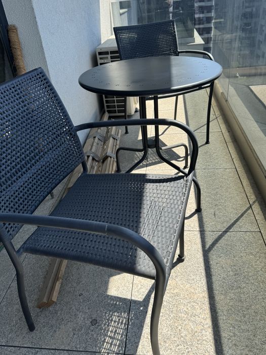 Masa cu doua scaune terasa/balcon