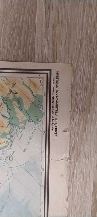 Harta fizică a lumii, Ed. Didactică și Pedagogică (1991)