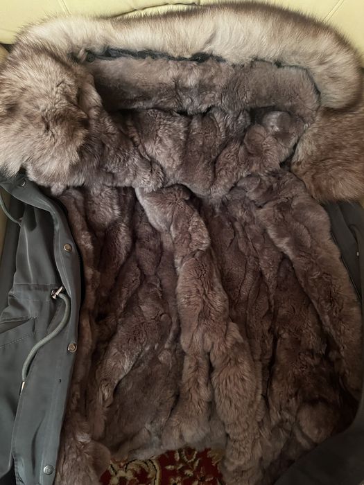 парка темно зеленый размер 44