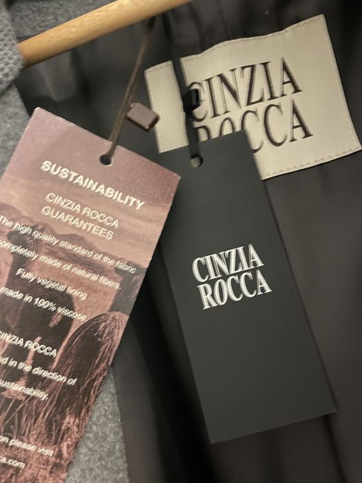 Palton gri lana CINZIA ROCCA