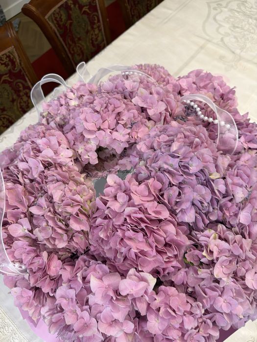 Свежие Цветы букет гортензий