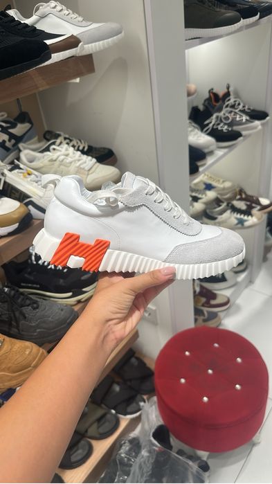 Adidasi hermes barbat piele naturala