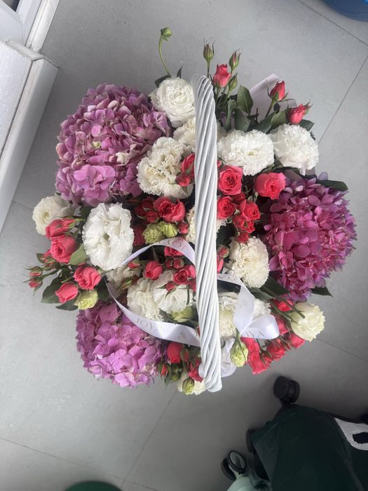 корзина цветов 25к