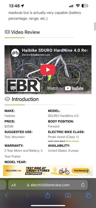 Vand bicicleta electrica hibike