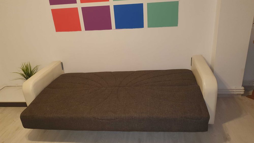 Canapea Extensibila 189 CM Material Chenille