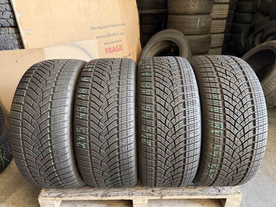 4 anvelope iarna 245/45/18 , 100 V , XL , GoodYear , 6-7 mm !