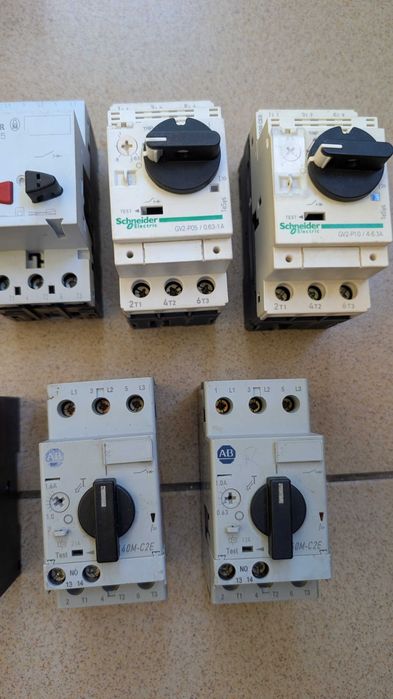 Lot Echipamente Automatizări Industriale NOI – Contactoare și Disjunctoare Motor (Schneider, Siemens, Eaton)
