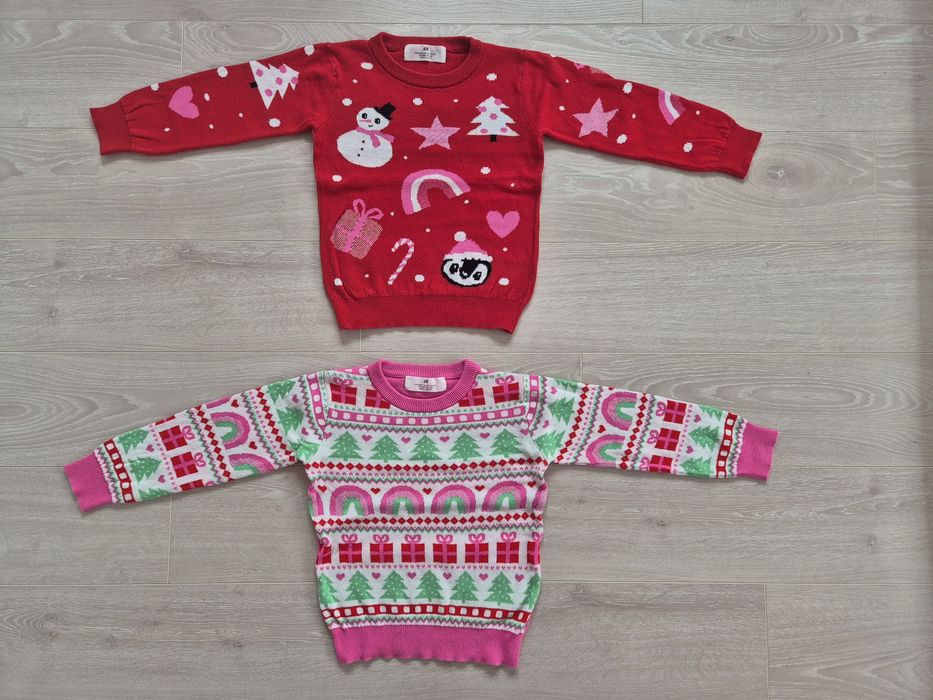 Много запазени пуловери за момиче размер 98/104