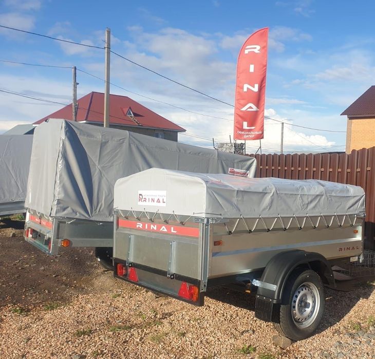 Одно и двухосные прицепы от заводов