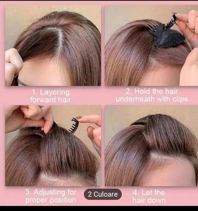 Tampoane, Agrafa de par pentru volum. Prinzatoare, 2 feluri