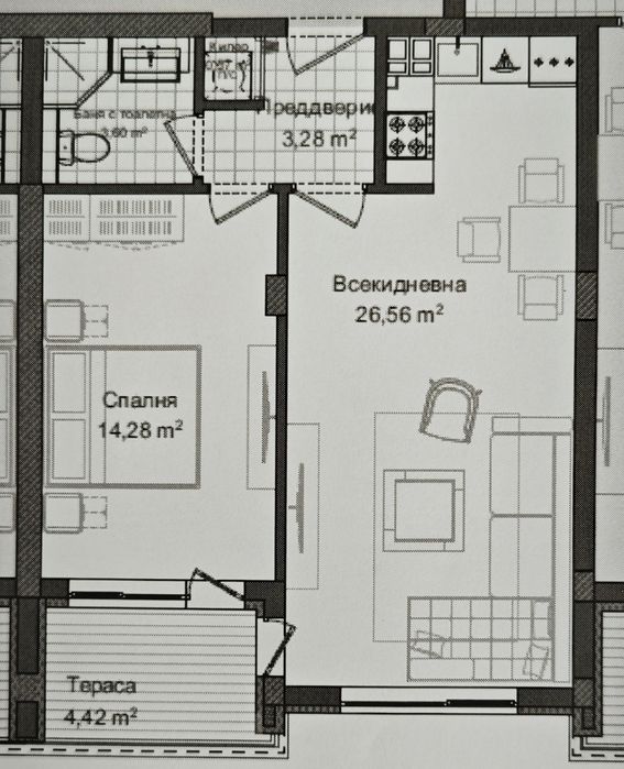 Продава се Двустаен апартамент в Пловдив, Гагарин - 72 кв.м за 714 €/кв.м - Снимка #4