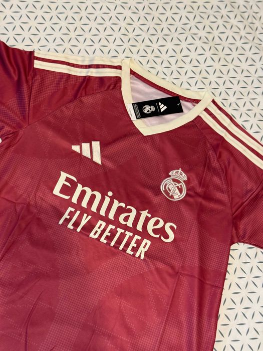 Tricou Real Madrid third kit rosu/roz 2026-2027 la liga champions league