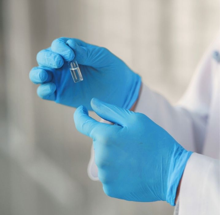 Manusi de unica folosinta din nitril CLARA, marimea S, 4p/ 100 bucati