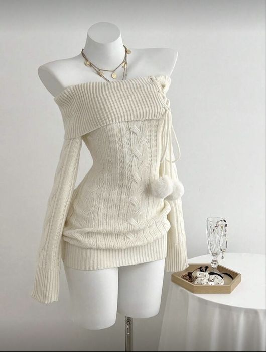 Плетена зимна рокля