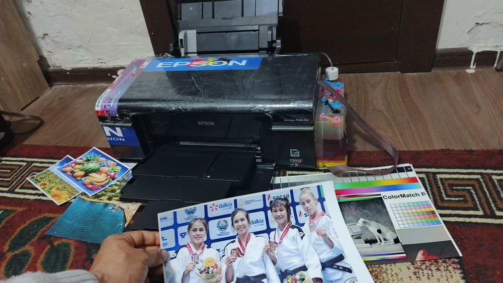 Epson P50 yangi 6 ta rangli Dyuzi 100% idialni ishga tayyor zaprafkali