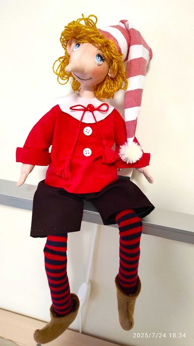 Кукла Пинокио. Ръчна изработка.