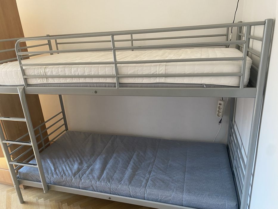 Pat metalic supraetajat ikea