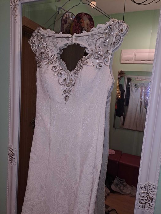 Нежна булчинска рокля+ Подаръци