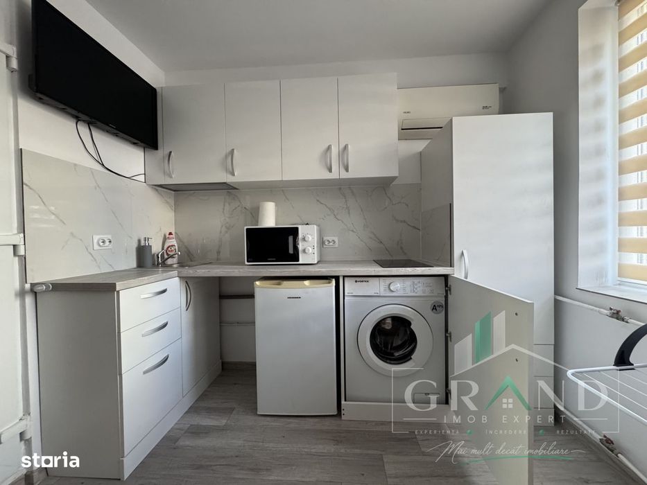 Garsoniera renovata complet | 12 mp | Etaj 1 | Mobilier pe comanda |