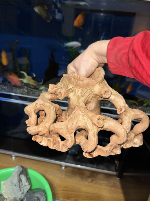 Камни для аквариума отборные, грот пень укрытие для рыбок